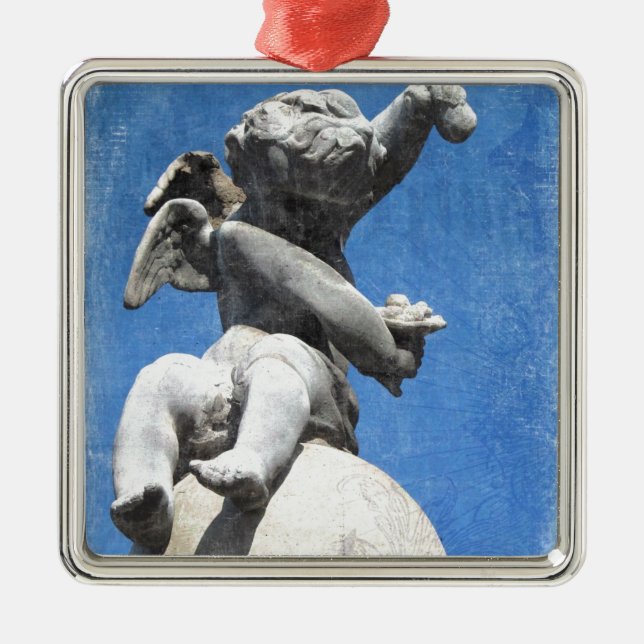 Plaza Cherub Metal Tree Decoration (Front)