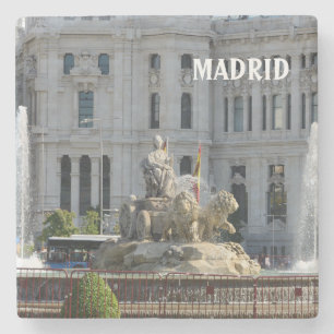 Plaza de Cibeles, Madrid Stone Coaster