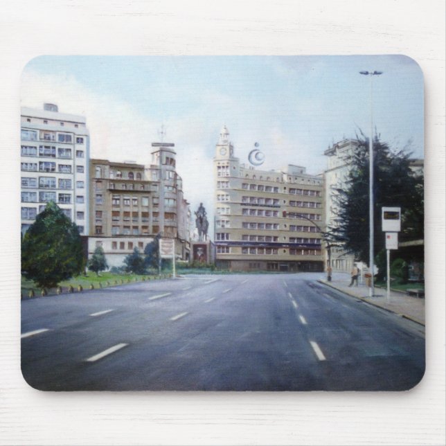 Plaza de España (Ferrol. A Coruña) Mouse Pad (Front)