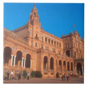 Plaza de Espana in Seville, Spain. Ceramic Tile