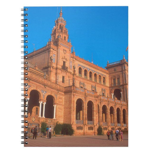 Plaza de Espana in Seville, Spain. Notebook (Front)