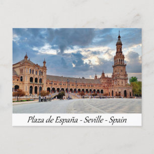 Plaza de España Seville Spain Europe Postcard