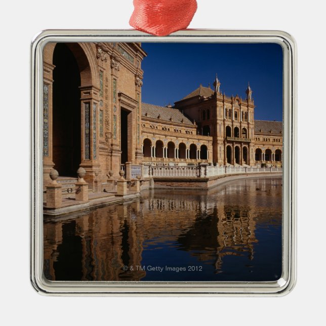 Plaza de Espana, Seville, Spain Metal Tree Decoration (Front)