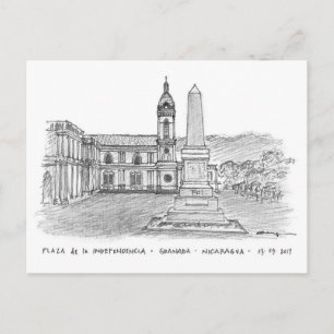 Plaza de la Independencia, Granada, Nicaragua Postcard