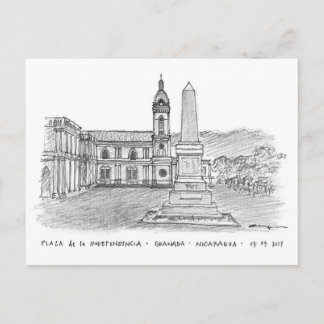 Plaza de la Independencia, Granada, Nicaragua Postcard