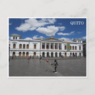 plaza de la independencia quito postcard