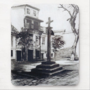 Plaza de las Bárbaras (A Coruña) Mouse Pad