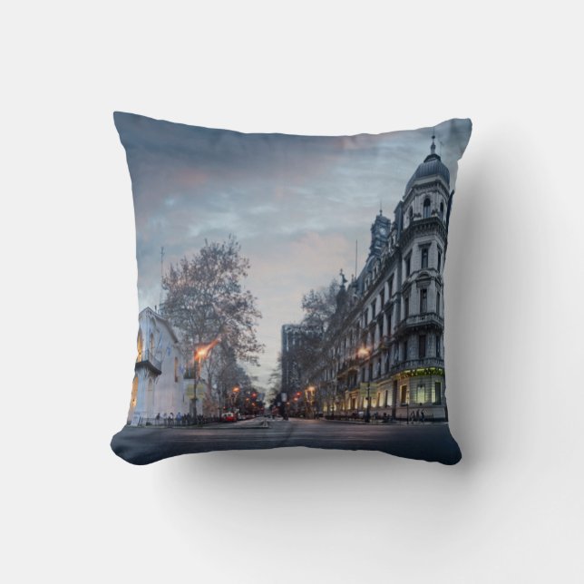 Plaza De Mayo Square Cushion (Front)