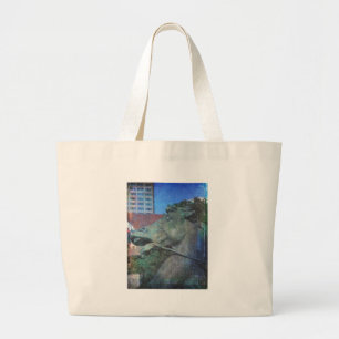 Plaza Horse Fountain Details Large Tote Bag