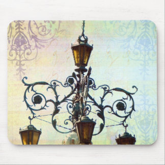 Plaza Light With Pastel Background Mouse Pad