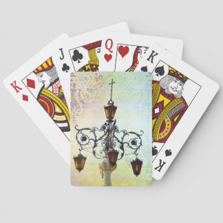 Plaza Light With Pastel Background Playing Cards