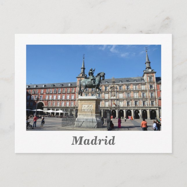 Plaza Mayor, Madrid Postcard (Front)