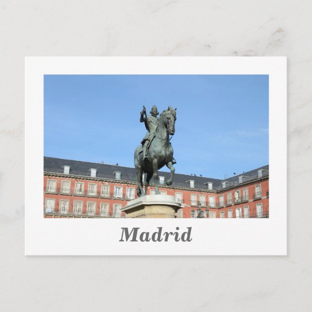 Plaza Mayor, Madrid Postcard (Front)