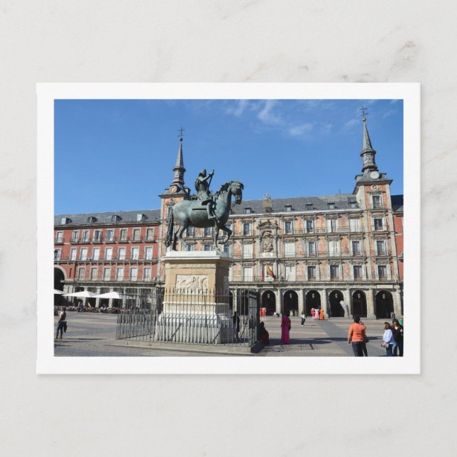 Plaza Mayor, Madrid Postcard (Front)