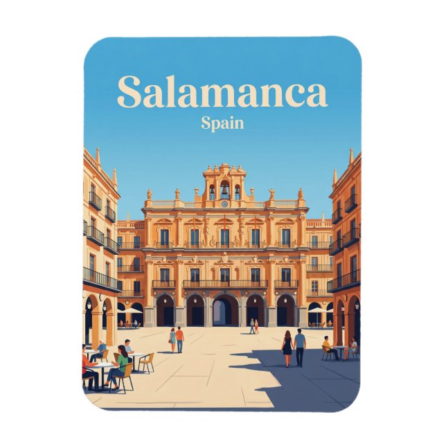 Plaza Mayor Spain Magnet (Vertical)