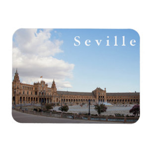 Plaza of Spain in Seville. Magnet