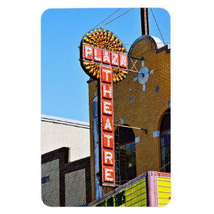 Plaza Theatre Vintage Sign Magnet