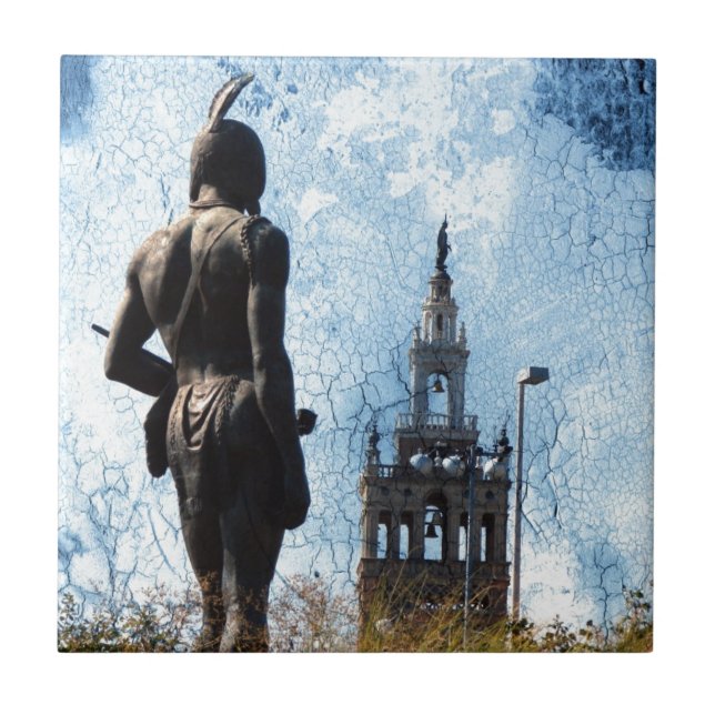 Plaza View Ceramic Tile (Front)