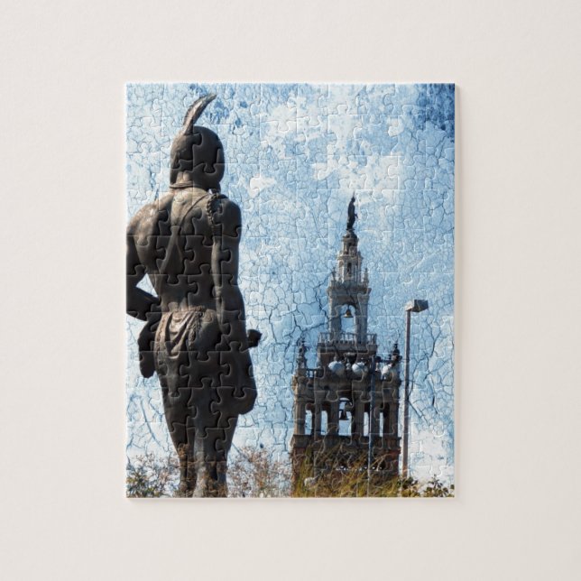 Plaza View Jigsaw Puzzle (Vertical)