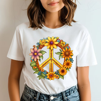 Pleace sign bloom harmony T-Shirt