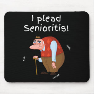 Plead Senioristis. Old Senior Man Woman Aging Alzh Mouse Pad