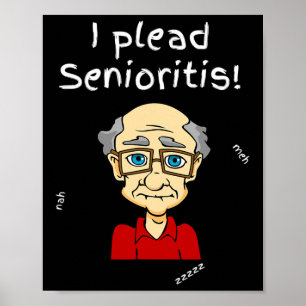 Plead Senioristis. Old Senior Man Woman Aging Alzh Poster
