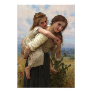 Pleasant Burden by William Adolphe Bouguereau Photo Print