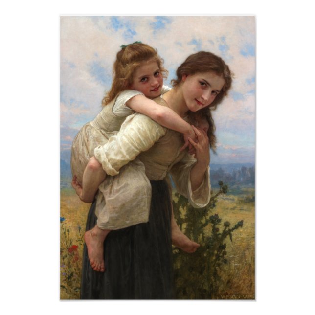 Pleasant Burden by William Adolphe Bouguereau Photo Print (Front)