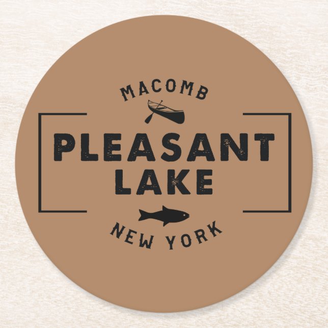 Pleasant Lake Coaster (Front)