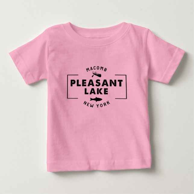 Pleasant Lake Toddler Ruffle Tee (Front)