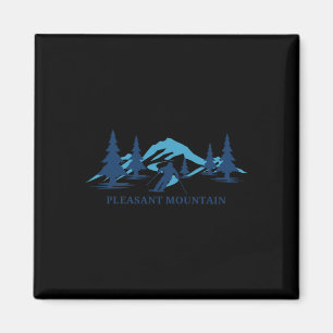 Pleasant Mountain Maine Ski Resort Skiing Skier  Magnet