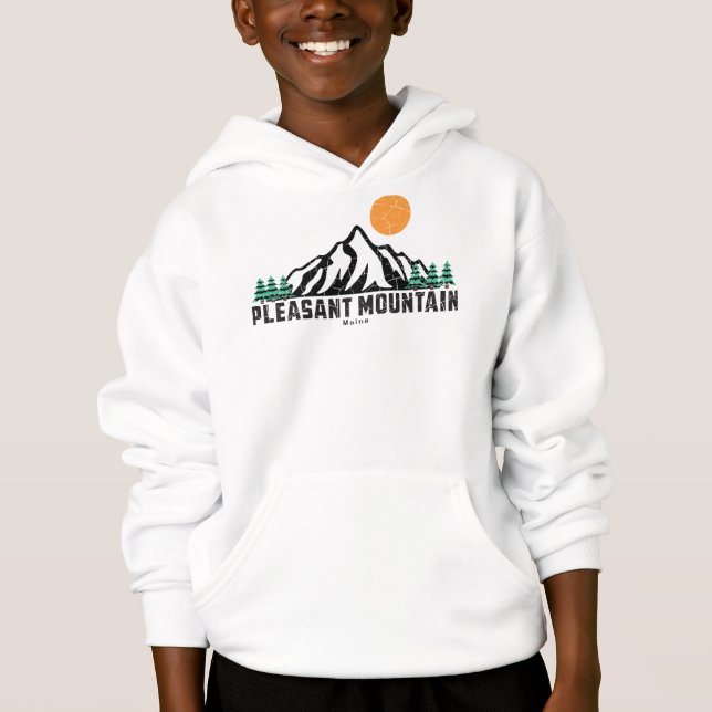 Pleasant Mountain Ski Sunset T-Shirt (Front)