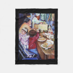 Pleasant Picnic, Mexico Fleece Blanket