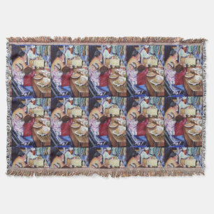 Pleasant Picnic, Mexico Throw Blanket