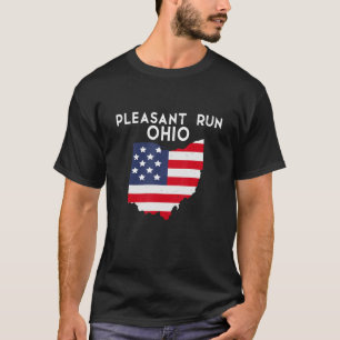 Pleasant Run Ohio USA State America Travel Ohioan T-Shirt