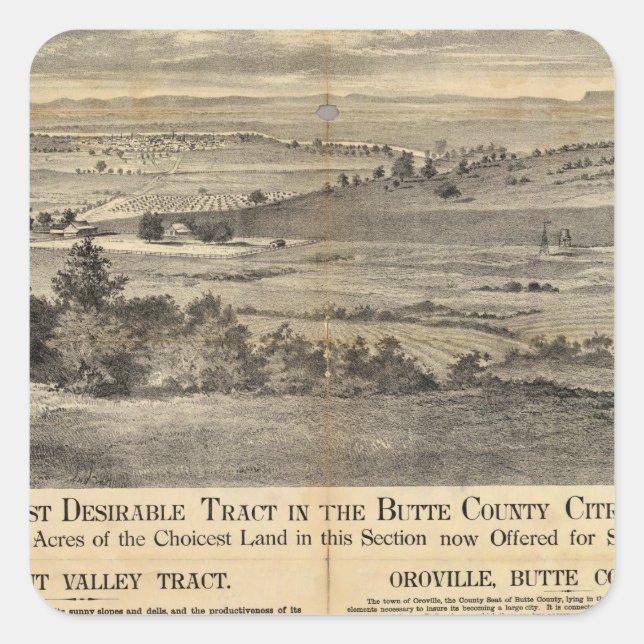 Pleasant Valley, California Square Sticker (Front)
