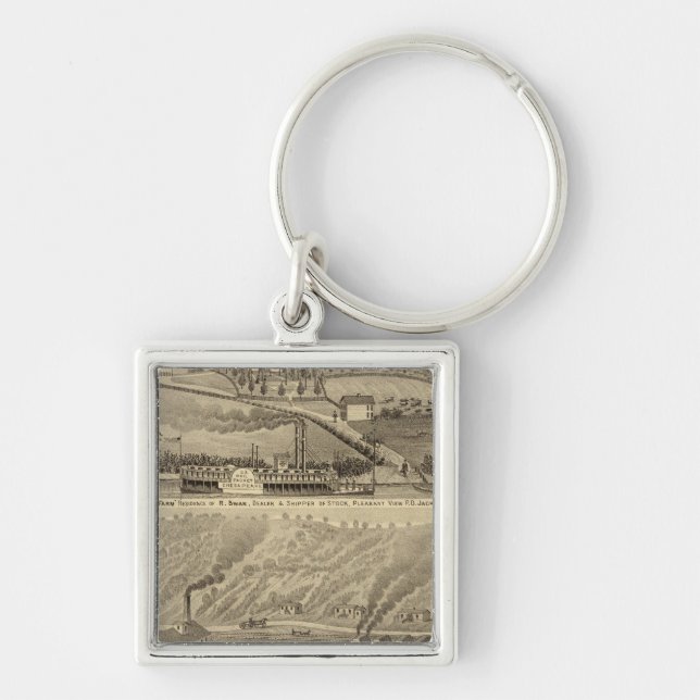 Pleasant View Farm Key Ring (Front)