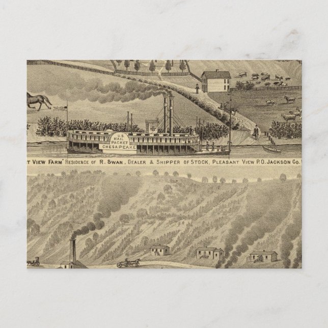 Pleasant View Farm Postcard (Front)