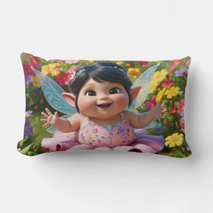 Pleasantly Enchanted Fairy Lumbar Cushion