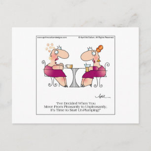 PLEASANTLY PLUMP Postcard by April McCallum