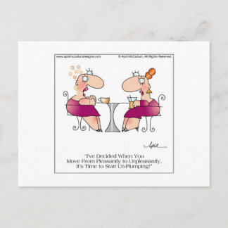 PLEASANTLY PLUMP Postcard by April McCallum