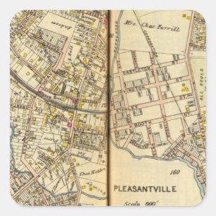 Pleasantville, New York 2 Square Sticker