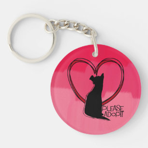 Please Adopt Don't Shop Pets Key Ring