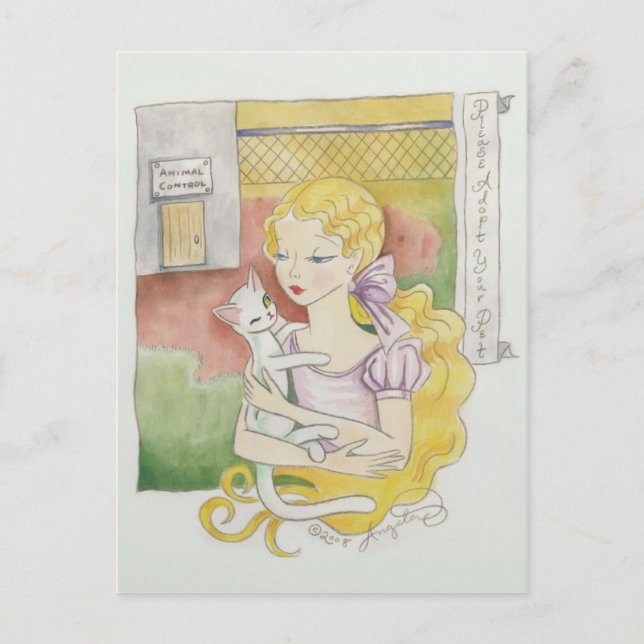 Please Adopt Your Pet Art Cards (Front)