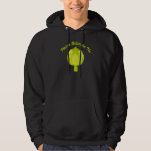 Please Artichoke Me Green Vegetable Vegan Veggie F Hoodie