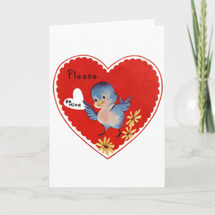 Please Be Mine for Valentines Day Holiday Card