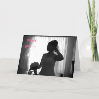 Please be my bridesmaid invitation