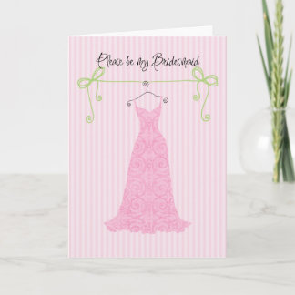 Please be my bridesmaid invitation
