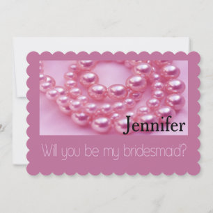 Please be my Bridesmaid? Invitation