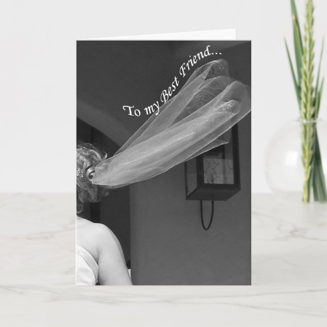 Please be my Matron of Honour Best Friend Card (Front)